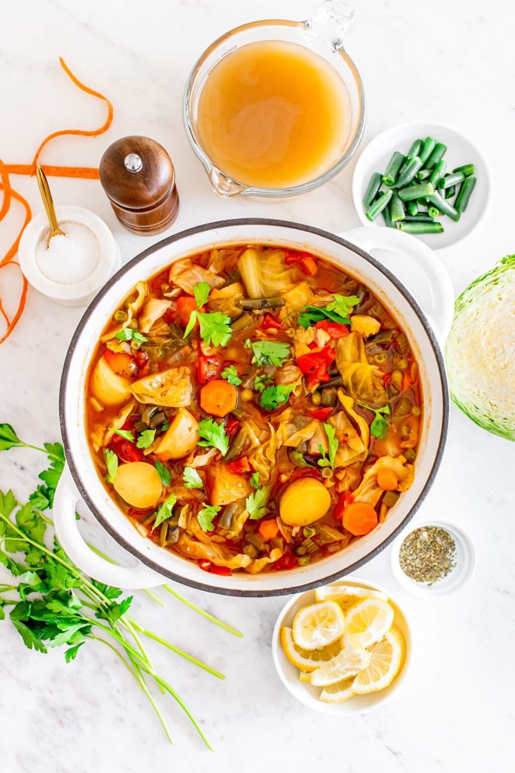 Cabbage Vegetable Soup - xoxoBella