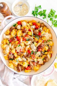 Garlic Parmesan Steak Tortellini - xoxoBella