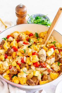 Garlic Parmesan Steak Tortellini - xoxoBella