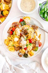 Garlic Parmesan Steak Tortellini - xoxoBella