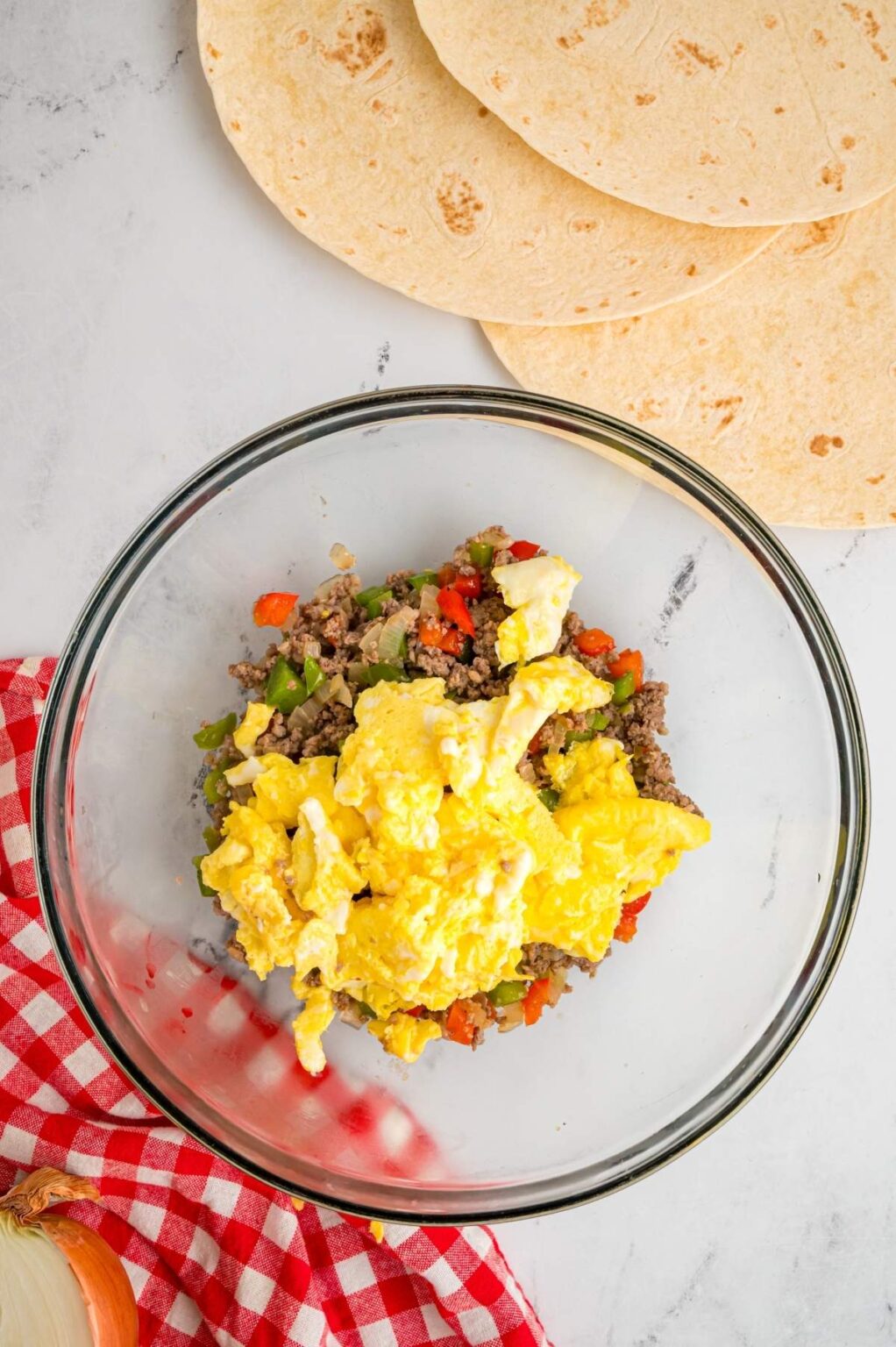 Sausage Breakfast Burritos - xoxoBella