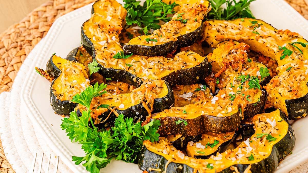 Parmesan Roasted Acorn Squash