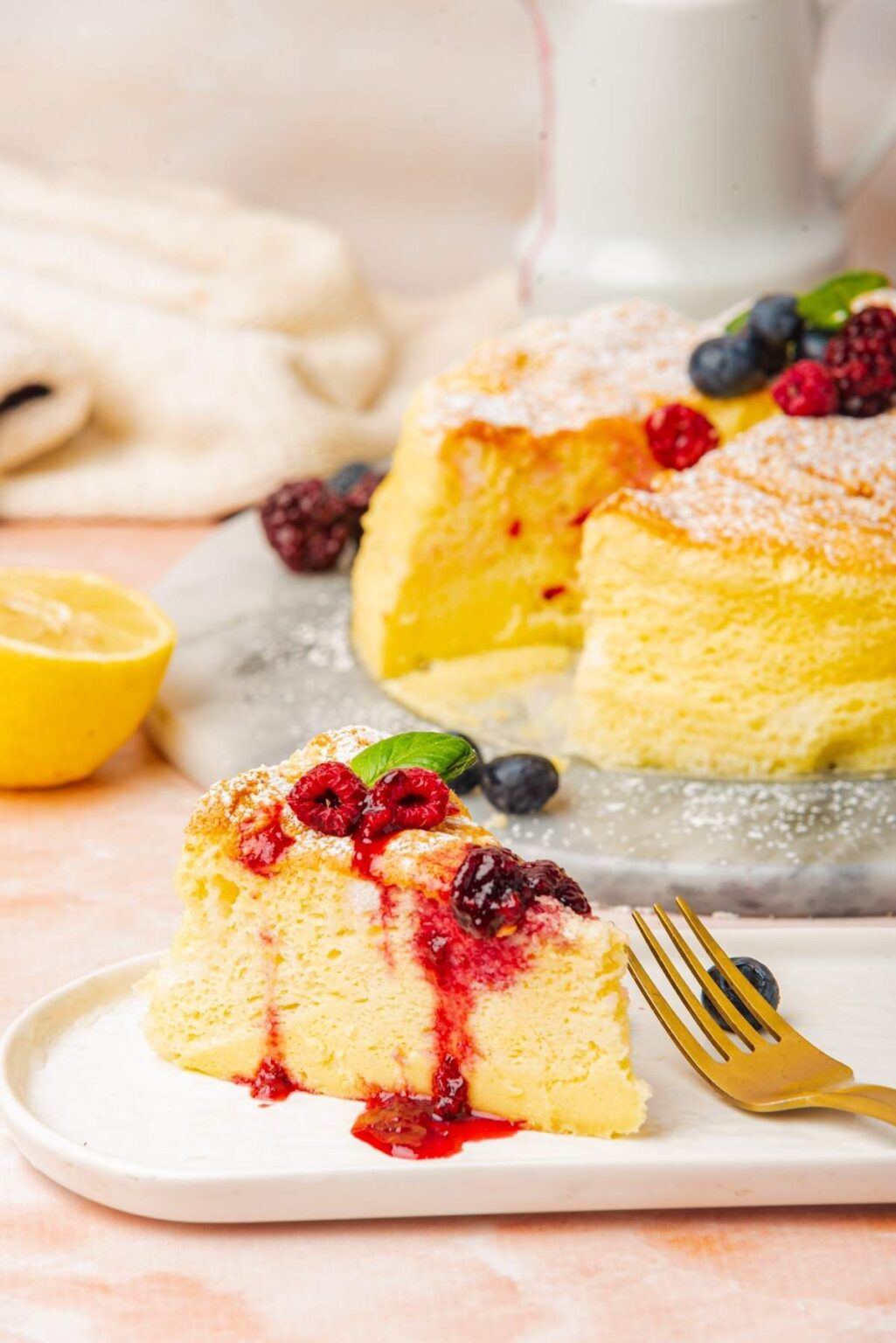 Japanese Raspberry Cheesecake Recipe Jiggly Japanese Cheesecake - xoxoBella
