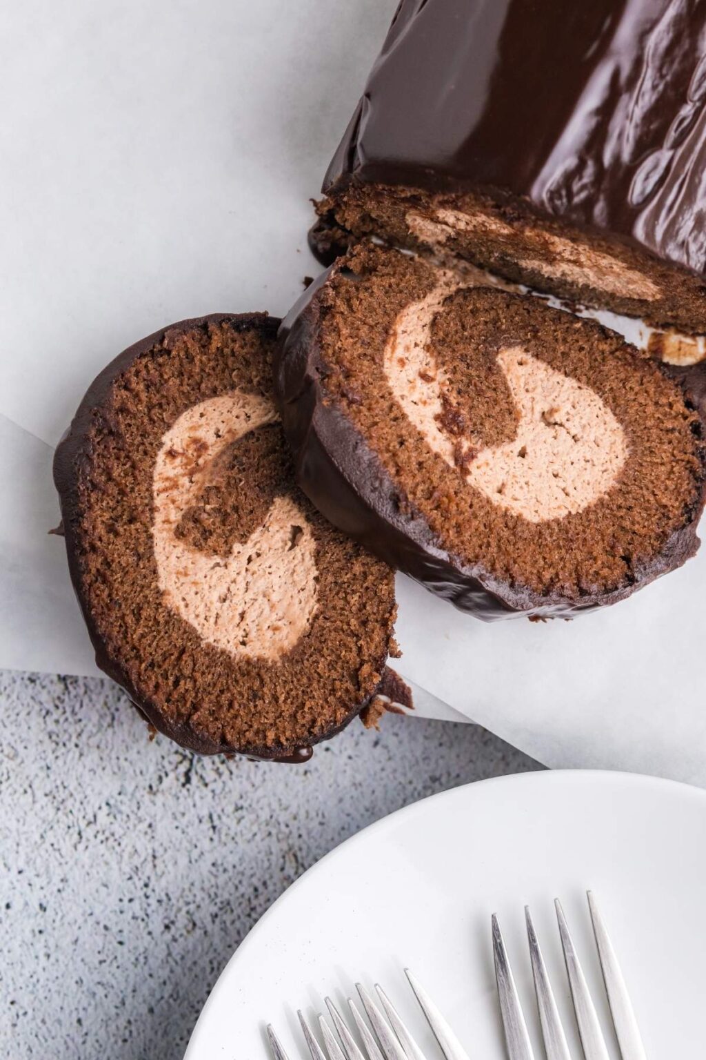 Chocolate Rool Cake Chocolate Roll Cake