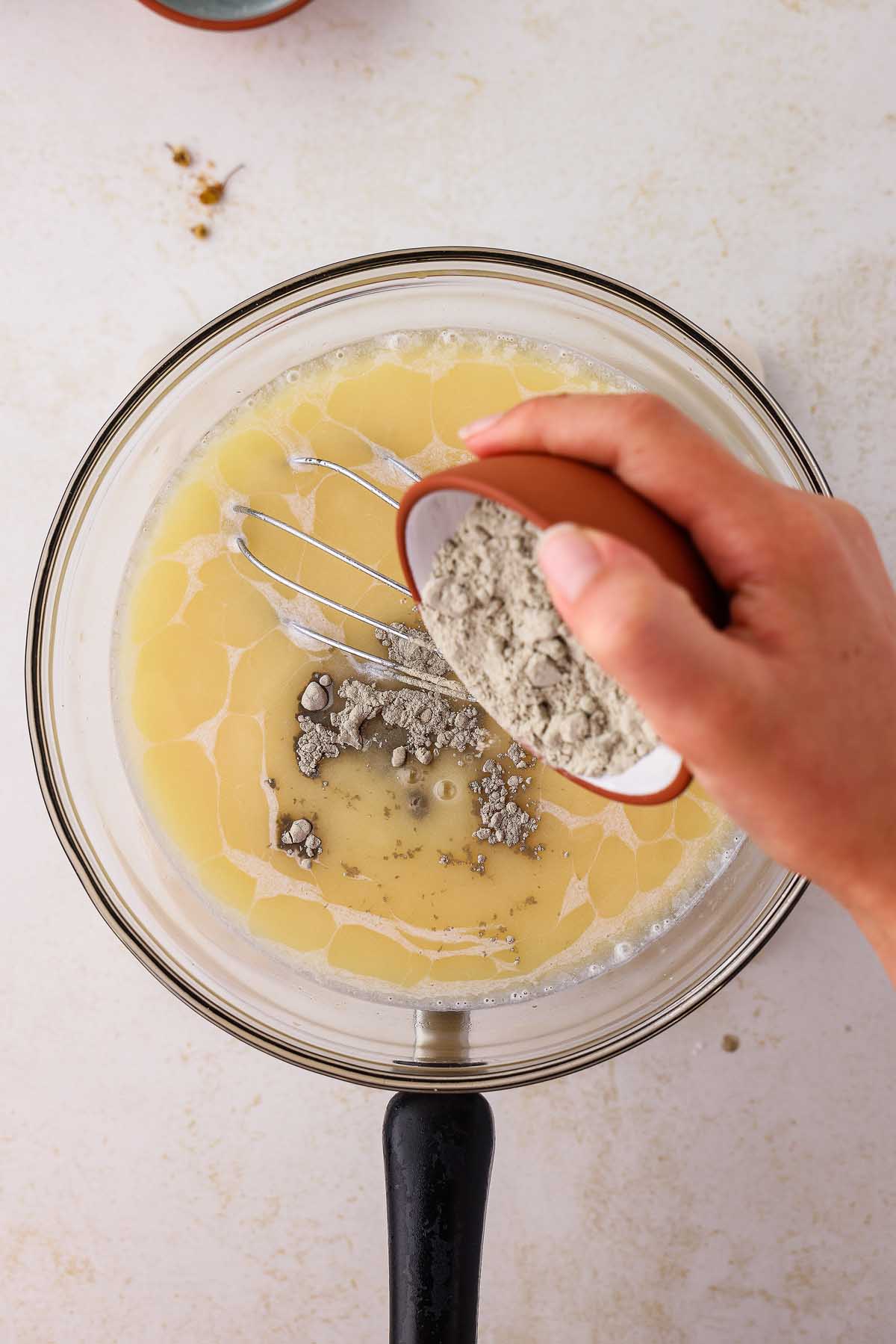 Making diaper rash cream.