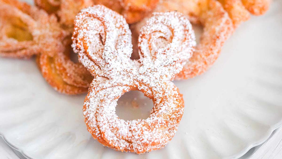 a churro shaped like a bunny