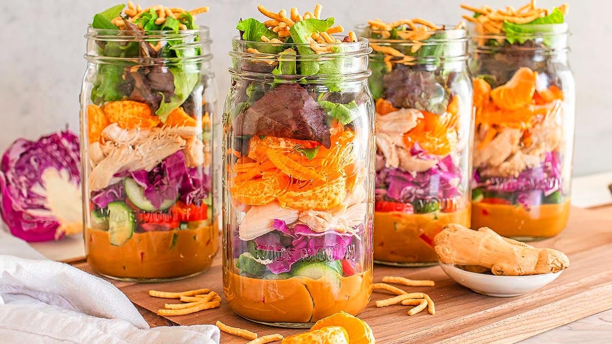 Mason Jar Asian Chicken Salad mason-jar-asian-chicken-salad