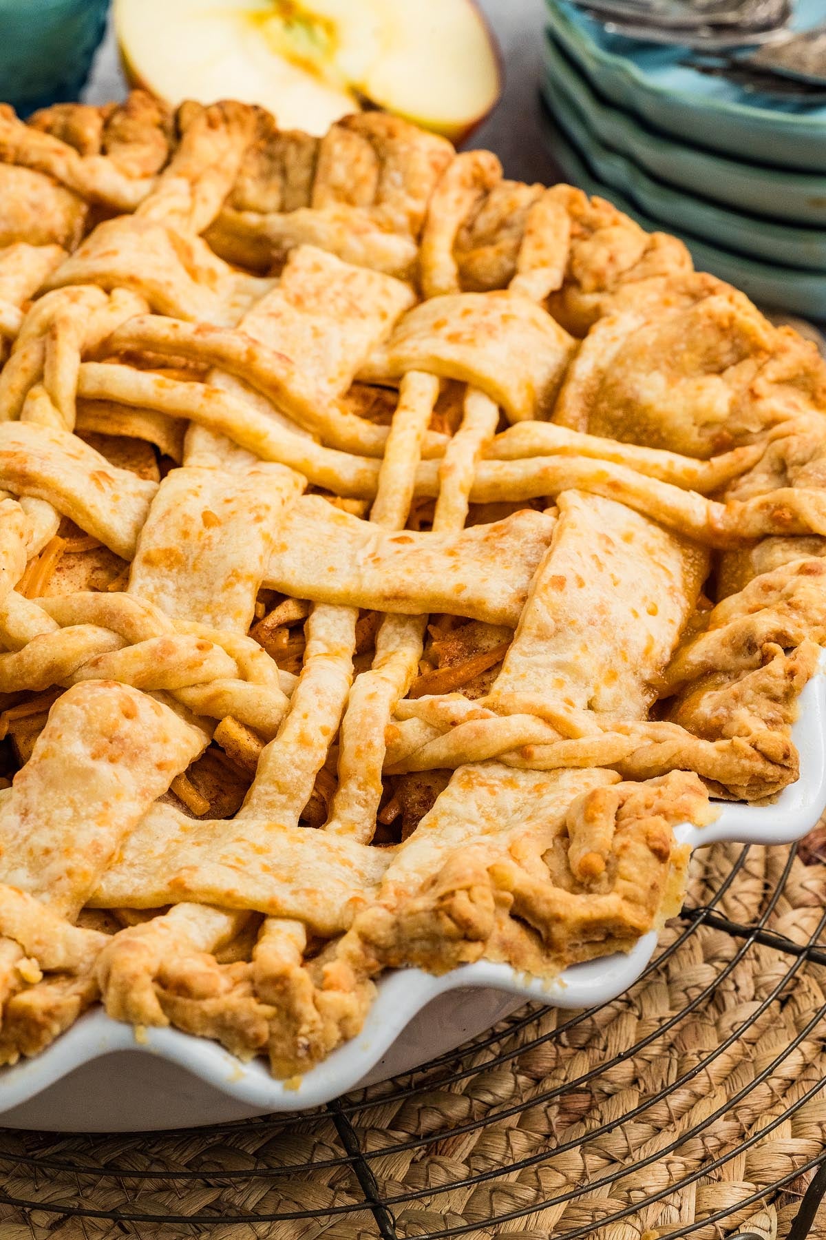 Apple Cheddar Pie - xoxoBella