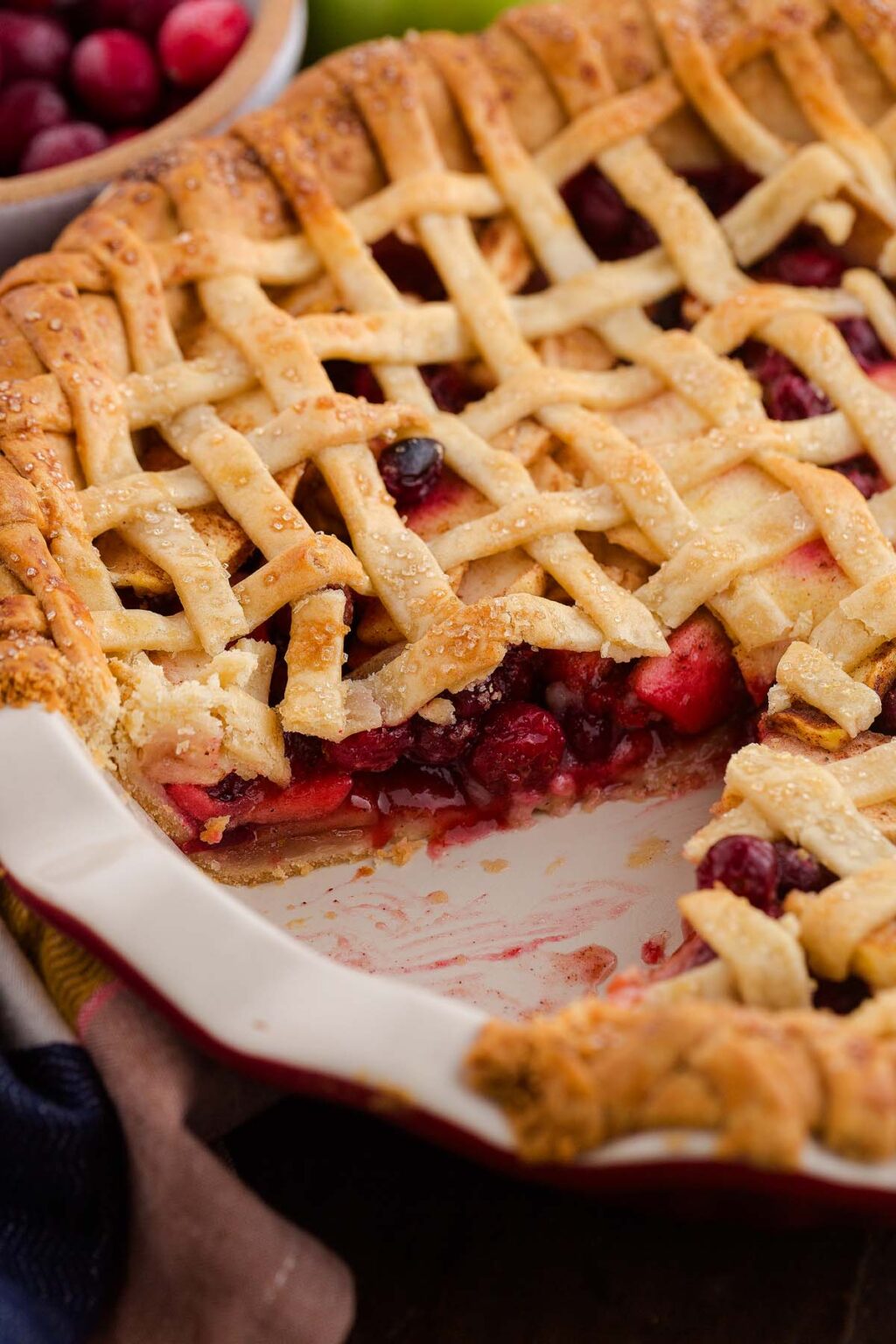 Apple Cranberry Pie - xoxoBella