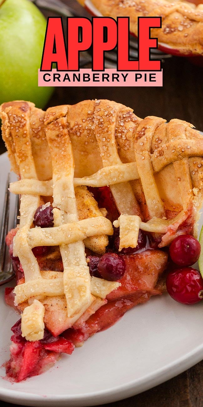 Apple Cranberry Pie - xoxoBella