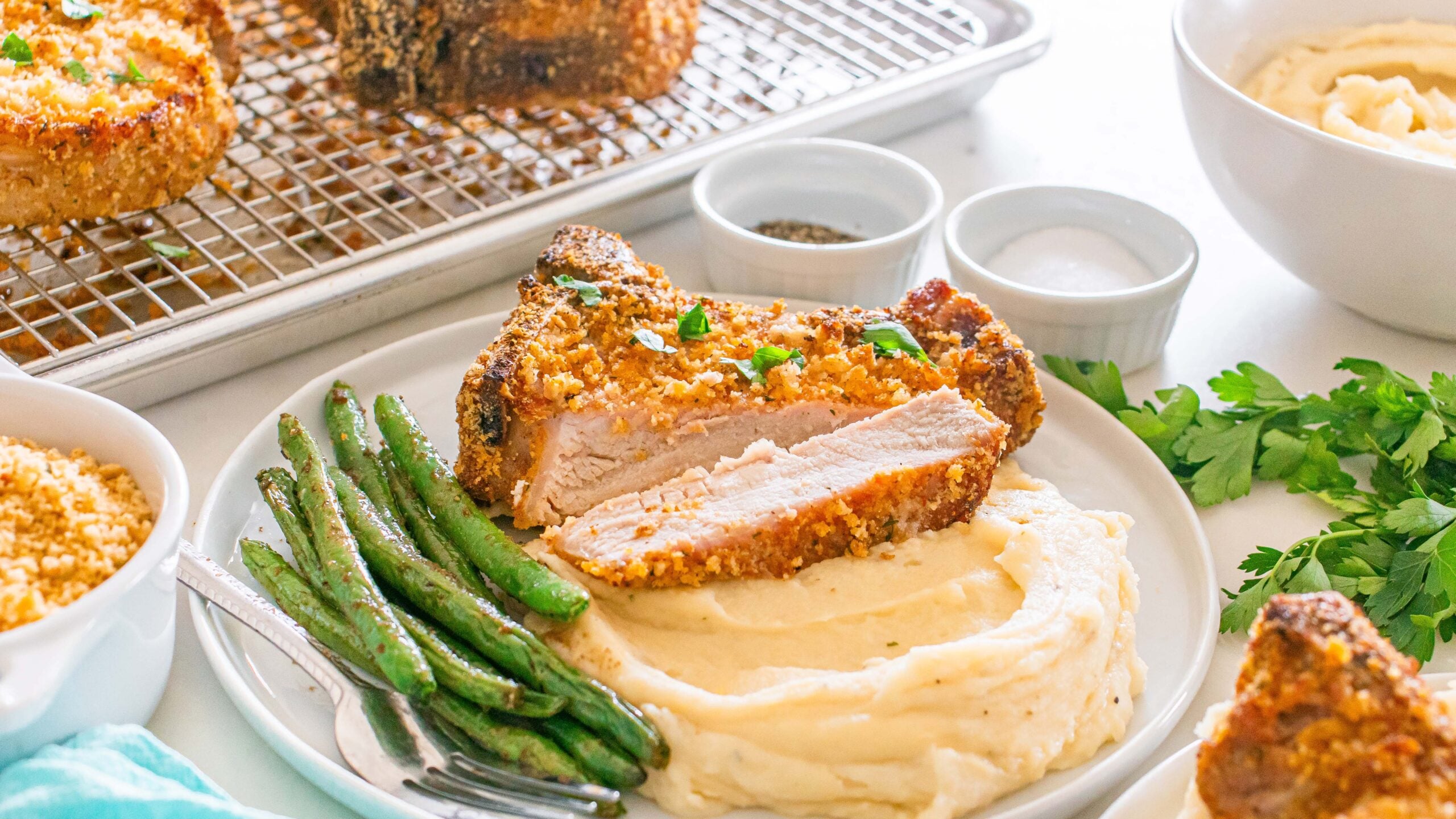 Homemade Shake and Bake Pork Chops - xoxoBella